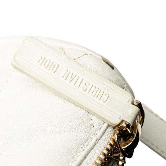 DIOR White Lambskin Leather Shoulder Bag - Picture 5 of 9